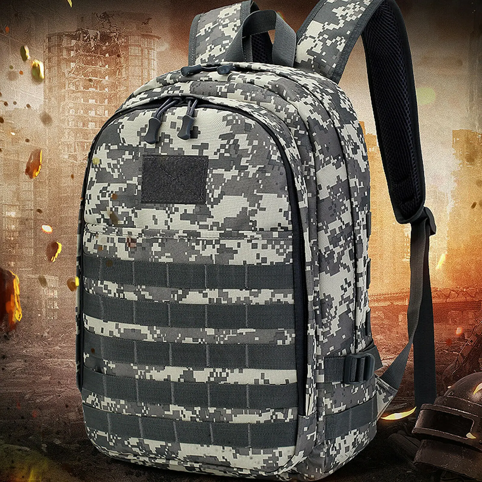 

Military Tactical Travel Backpack Rucksack Molle Army Pack Assault Pack Bug Out Bag for Camping Camping Hiking with USB