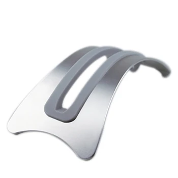 

Aluminum Space-Saving Laptop Vertical Stand Desktop Erected Holder for Mac Book Pro Air 2Pcs Silica Gel Pad