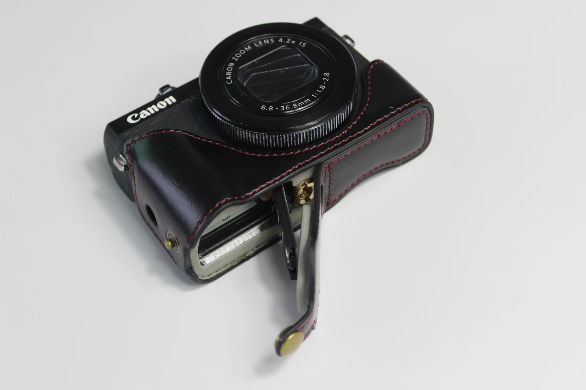 Из искусственной кожи чехол сумка для Canon G7XIII G7X3 G7X M3 чехол для портативной камеры оболочки с батарейным отсеком