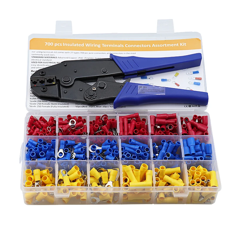 Crimping Pliers Crimping Tool Pliers With 700pcs Insulated Wiring