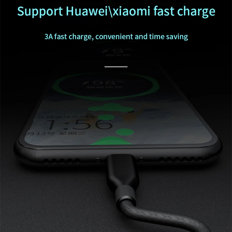 3 А USB кабель для быстрой зарядки для Iphone Ios TYPE-C смартфон кабель для передачи данных для Xiaomi Redmi micro зарядный кабель для samsung Android