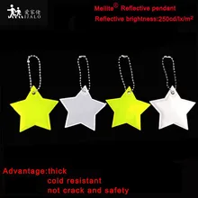 MEILITE 250 свечи огни звезда отражающий кулон Шарм сумка вешалка для аксессуаров брелок с отражателем для безопасности дорожного движения