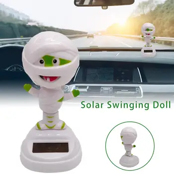 

Solar Shaking Head Doll Solar Swing Doll Cartoon Solar Doll Car Interior Decor Kids Gifts Festive Home Decorations Universal