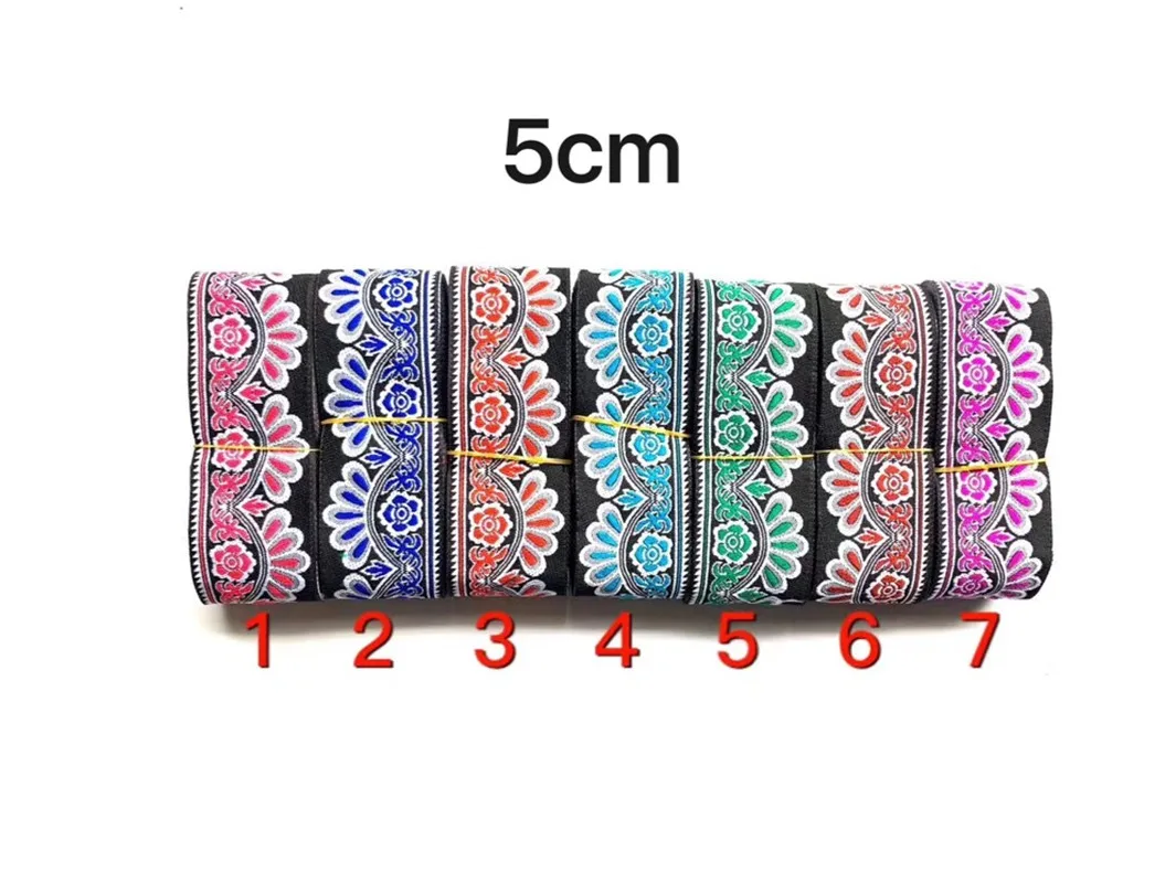 

5 см компьютерная вышитая лента в национальном стиле, XERY20030330A