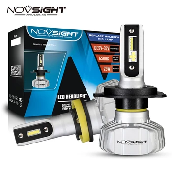 

NOVSIGHT H1 H4 LED H7 10000LM H11 H8 H13 9005 HB3 9006 HB4 9007 HB5 Led Headlights Bulbs 50W 12V Lamp For Automobile Fog Lights