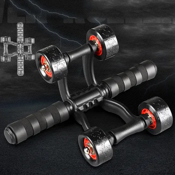 

Fitness Abdominal Wheel With Mat AB Roller Abdominal Muscle Trainer For Fitness Exercise Gym Training Equipment Rebound Roller