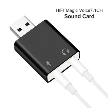 

Alloy External Sound Card USB7.1 Audio Adapter with 3.5mm Jack for PC Notebook