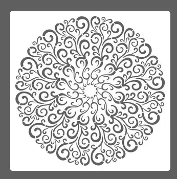 

New 30 *30cm size diy craft mandala mold for painting stencils stamped photo album embossed paper card on wood, fabric,wall