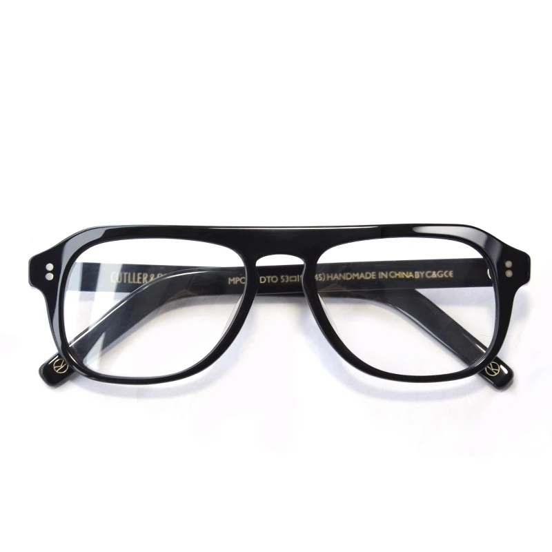 Kingsman gafas graduadas de acetato para lentes Vingtage con montura óptica, color negro, Retro, azul|De los hombres de Marcos| - AliExpress