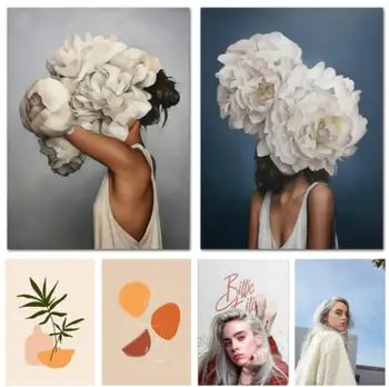 

No Frame Artistic Nordic Modern Canvas Painting Decorative Wall Art Print Poster Living Room Bedroom Unique Decoration Picture