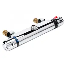 1/" Современный хромированный Термостатический смеситель для душа, сменный клапан на выходе, домашний аксессуар для ванной комнаты