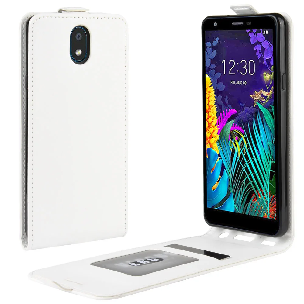 Подходит для LG K30 Чехол Флип Роскошный кошелек Обложка на заднюю панель из искусственной кожи чехол для телефона для Coque LG K 30() Чехол защитный - Цвет: Белый