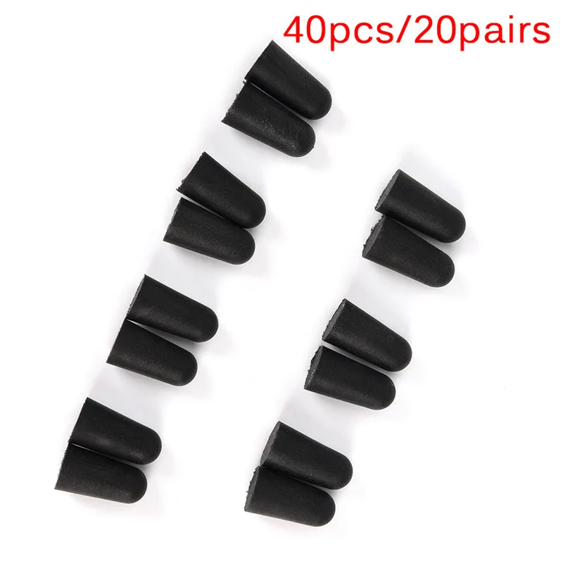 20 Pairs Sound Insulation Earplugs Travel Sleep Noise Reduction Ear Plugs Swimming Waterproof Earplugs