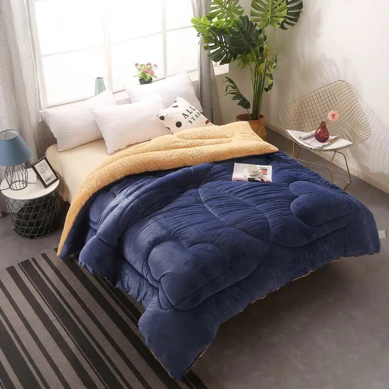 SJR-001 and Velvet Cashmere Tissue Warm Winter Wool Velvet Velvet Velvet Velvet Velvet Velvet Blanket King Queen Simple Double Kashmir - Цвет: SJR-001
