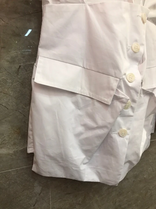 new winter women's solid color shirt pocket lapel buttons 1207