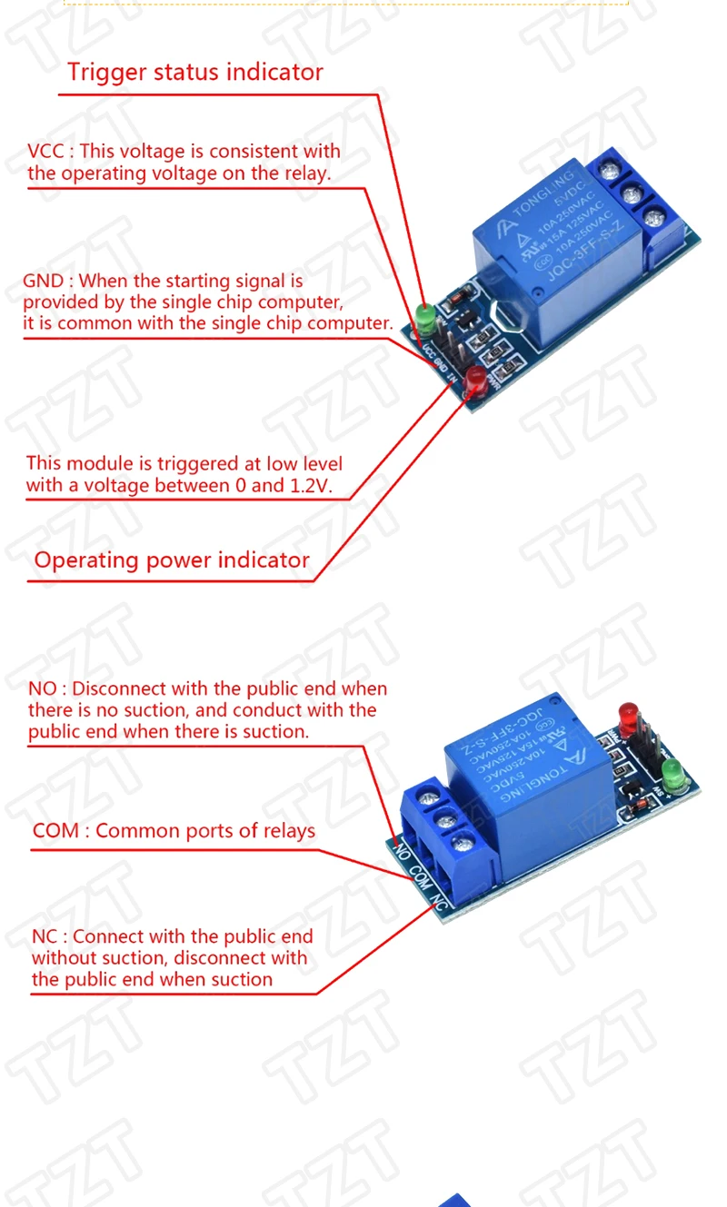 Релейный модуль TZT relay module | AliExpress