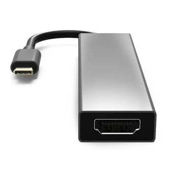 

Multi Function Type-C to HDMI USB Hub Audio Adapter for PC Computer Laptop Notebook DQ-Drop
