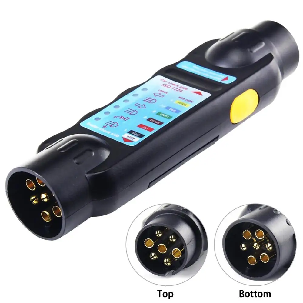 Trailer Tester Ysislybin Trailer Tester 7 Pin with 7-13 Pin and 13-7 Pin Adapter Trailer Tester 7//13 Pin Trailer