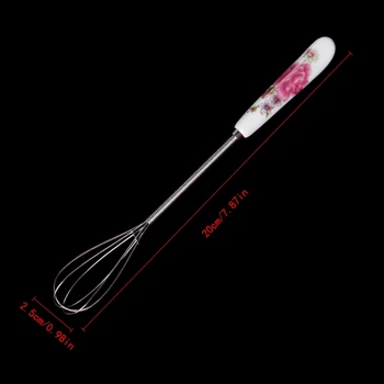 

Whisk Egg Rotary Egg Mixer Beaters Ceramics Handle Balloon Twist Bowl Scraper