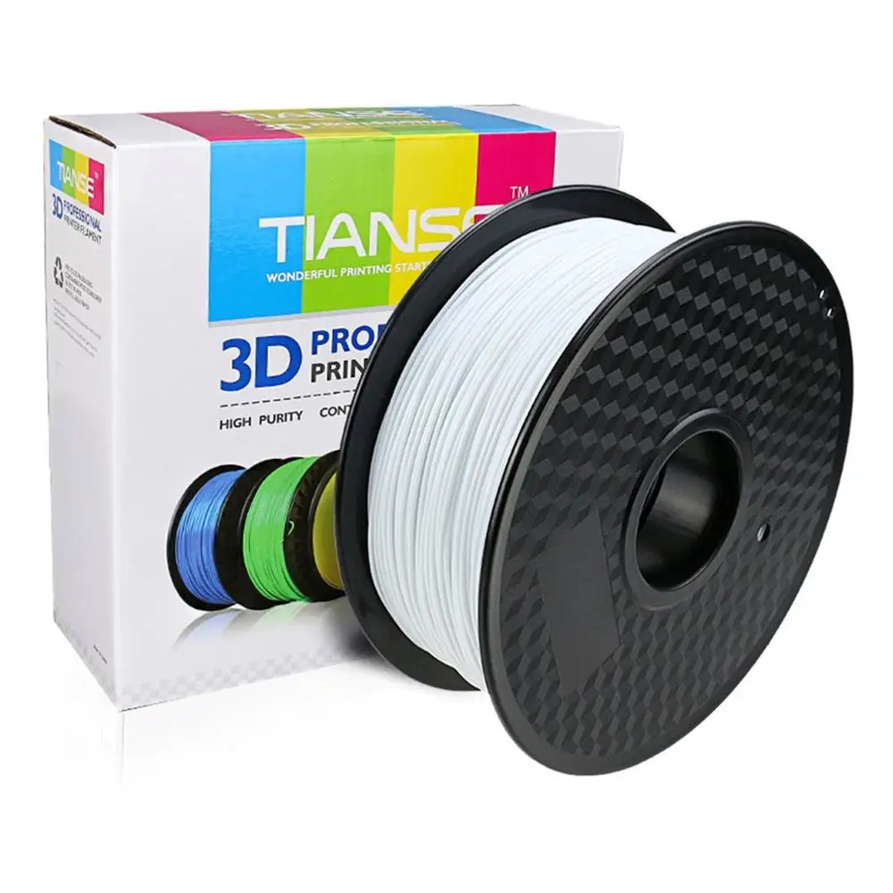 TIANSE 3D поставки PLA 1,75 мм 3d принтер Материал s линии печати 3D материалы для промышленного медицинского образования материал - Цвет: Белый