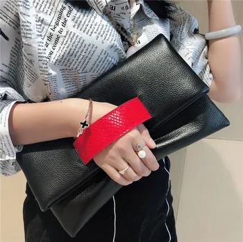 

2020 Korean version of the new women's bag ladies small bag shoulder diagonal bag leather clutch