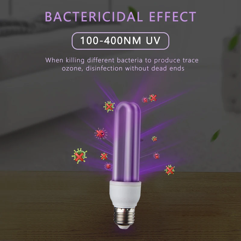 UV светильник лампочка E27 15/20 Вт Ультрафиолетовый черный спиральные метчики для