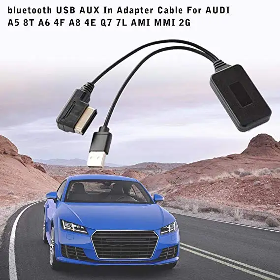Автомобильный беспроводной Bluetooth модуль музыкальный адаптер вспомогательная линия Aux Usb аудио приемник для-Audi I A5 8T A6 4F A8 4E Q7 7L 2G