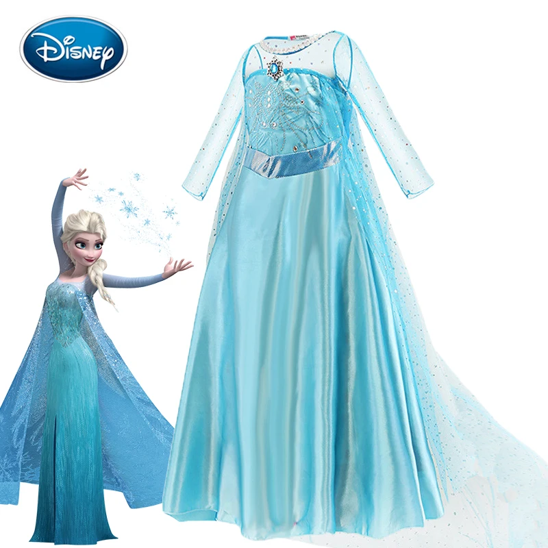 Disney Frozen Vestido De 2 Queen Anna – Traje Para Tallas 4 – 6X – Disfraz Para Niñas A Partir De 3 Años