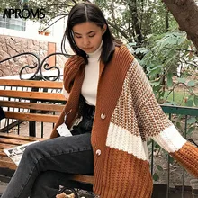 ^#Cheap Aproms Multi Color Crochet Knitted Cardigan Women Autumn Winter Korea Style Single Breasted Oversize Sweater Warm Outerwear Coat ^#Cheap Aproms Multi Color Crochet Knitted Cardigan Women Autumn Winter Korea Style Single Breasted Oversize Sweater Warm Outerwear Coat