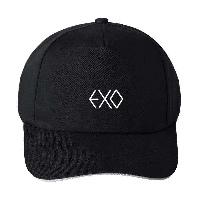 Hat Экзотическая Толстовка Sehun Beakhyun Xiumin Exo Lay Kai с полосатым рукавом, Лоскутная Повседневная Толстовка с капюшоном, весенняя одежда harajuku Exo - Цвет: Hat