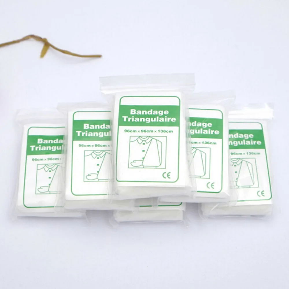 Non Woven Brace Bandage Triangulaire Emergency Kit First Aid Medical Supplies Health Care Conforming Bandage For Wound New