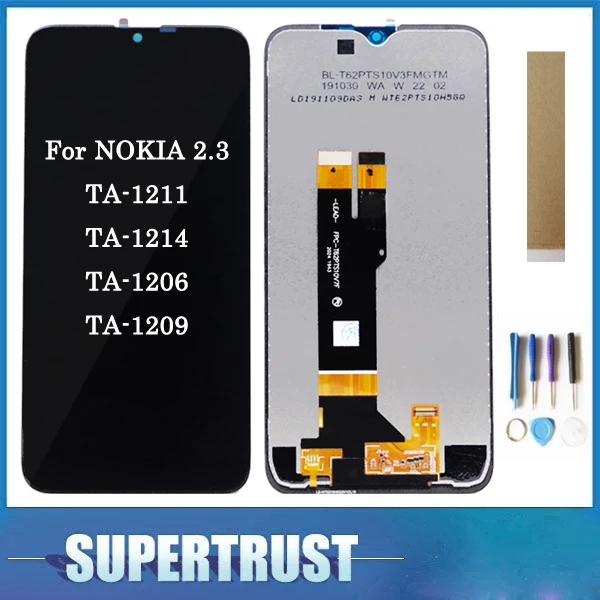 6 2-дюймовый оригинальный для NOKIA 2 3 TA-1211 TA-1214 TA-1206 ЖК-дисплей с сенсорным сенсором и