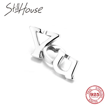 

925 Sterling Silver letter YOU beads Fit Hard Rubber Bracelet for Women Jewelry Beads Handmade Accessories Bracelet Men Jewelry