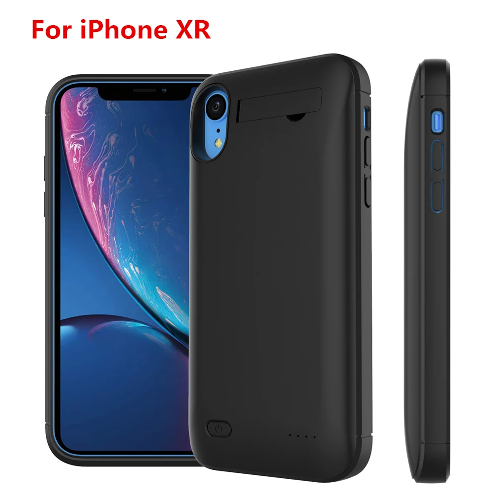 Чехол для iPhone 11 11 Pro 11 Pro Max 5 5S SE 6 6s 7 8 Plus Xr X Xs Max чехол для зарядного устройства 4000 мАч чехол для аккумулятора - Цвет: For iPhone XR