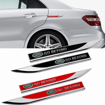 

2pcs Metal Stickers Protect Emblem Styling for Land Rover Range Rover Go Beyond Logo Defender Discovry 2 3 4 Freelander Sport