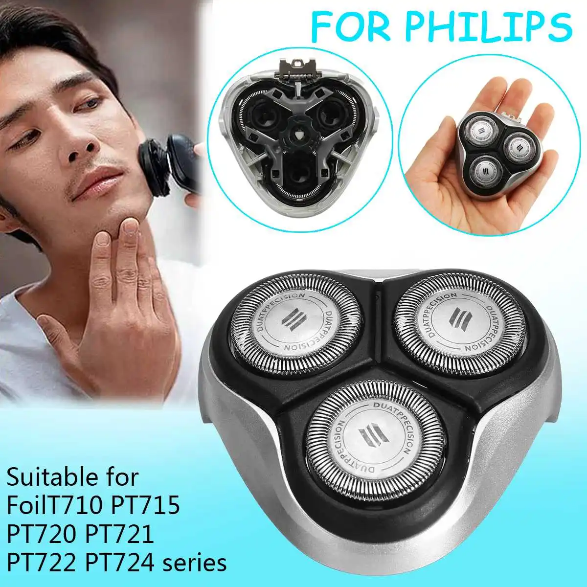 Сменная бритвенная головка для бритвы Philips, режущая головка, аксессуары для бритвы HQ8 PT710 PT715 PT720 PT721 PT722 PT724 PT736 PT737