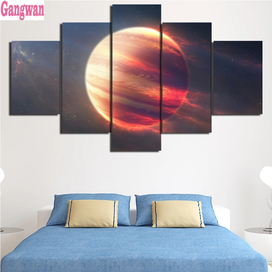 Набор для алмазной живописи 5D Земля космос луна планета 5 шт.|Алмазная мозаика| |