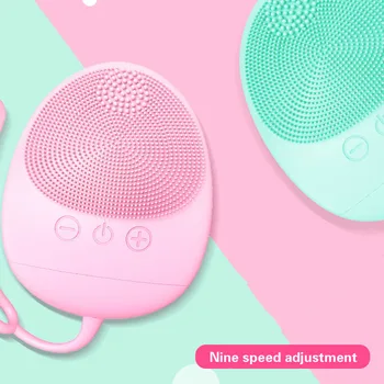 

Face washing machine ultrasonic silica gel face washing brush facial electric Pore Cleaner imported into face washing machine