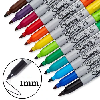 

8/12/24 Colors Marker Pen Set Permanent Colour Oil Marker Pen For Drawing School Artist Art Supplies Office Stationery 1mm Nib