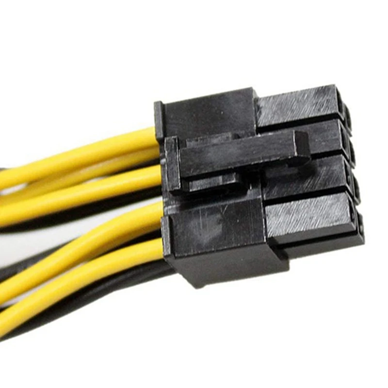 18AWG 8Pin to Dual (6+2) Power Cable GPU for Tesla K80 M40 M60 P40 P100 20CM