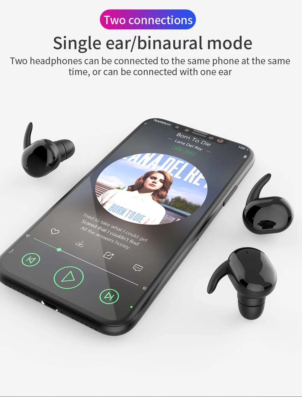 5,0 TWS Bluetooth наушники HD стерео беспроводные наушники, шумоподавление игровая гарнитура спортивные наушники