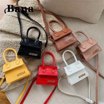 

Mini Small Square Bag 2020 Fashion New Quality PU Leather Women's Handbag Crocodile Pattern Chain Shoulder Messenger Bags