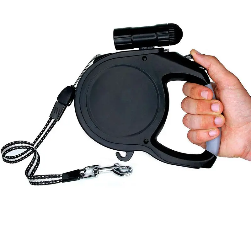 Large Dog Leash - Retractable Extra Long 26 ft Big Walking Heavy Duty Breed up to 110 lb ABS Durable P | Дом и сад