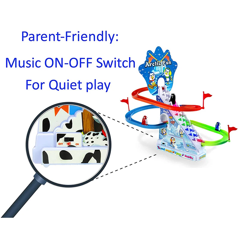 Haktoys Fishing Game Toy Set with Rotating Board with Music On/Off Switch  for