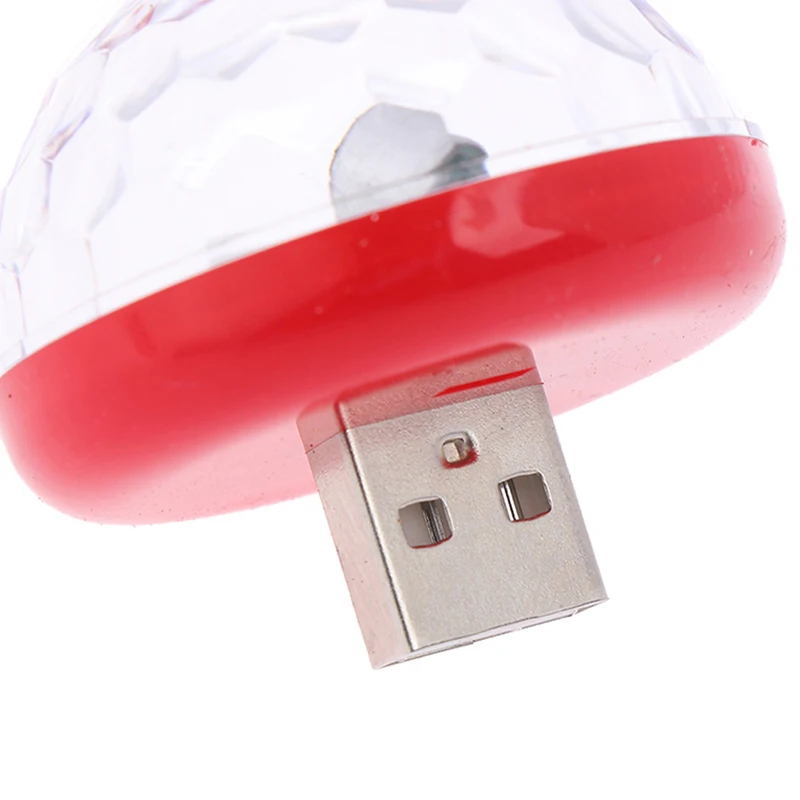 1 шт. многоцветный USB светодиодный светильник для салона автомобиля атмосферное