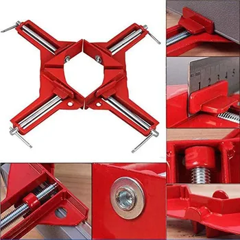 

6Pcs Multifunction 90° Working Clamp Wooden Clip Right Angle Corner Frame Clip Woodworking fish fixed clip picture frame clip#50