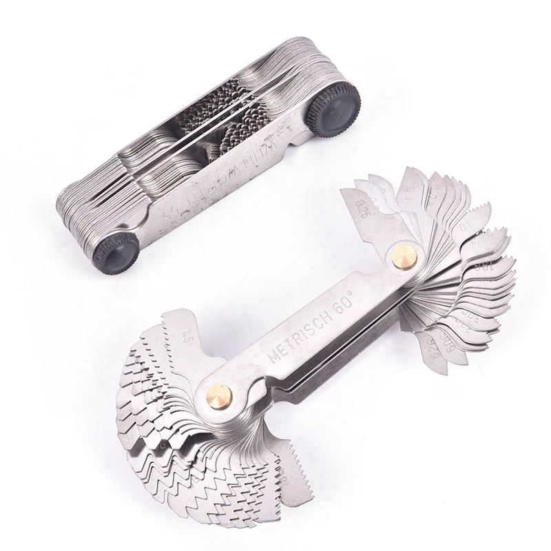 58pcs/set Metric & Imperial & US Screw Gauge Whitworth 55 Degree 60