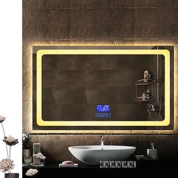 

CTL300 Right Angle Wall Mounted Bathroom LED Light Mirror Smart HD Touch Switch Anti-fog Bathroom Mirror 110V/220V (900x1500mm)