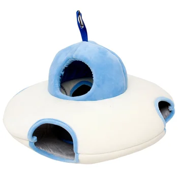 

Hamster Bed House Warm Pet Sleep Cage UFO Shaped Hanging Hammock Nest Bed