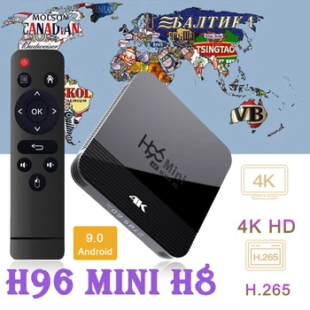 

smart tv box android tv Iptv H96 mini 3228A 2g 16g Android 9 box tv android box 2gb Bluetooth H96 MINI H8 smart tv set top box